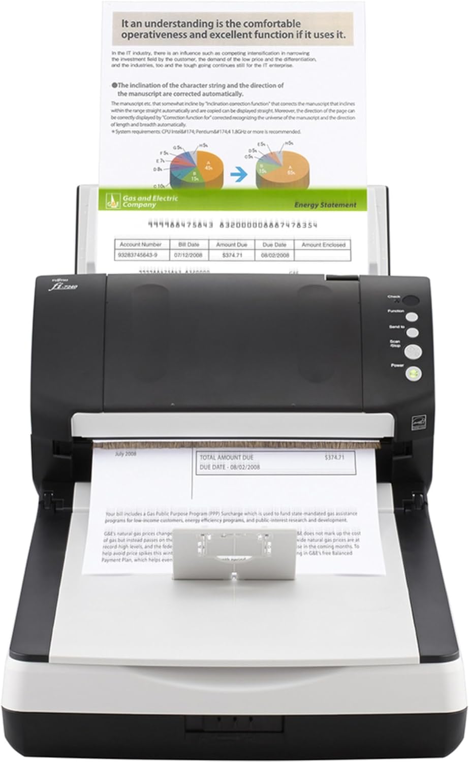 It is an understanding that the comfortable operativeness and excellent function if it uses it.

In the IT industry, there is an influence such as competing narrowing the investment field by the customer the demand of the low price and the differentiation and the industries. Too, and the tough going continues.

The inclination of the character string and the direction of the manuscript are corrected automatically. The manuscript is corrected automatically by the inclination correction function that connects the manuscript that inclines within the range straight automatically and copied can be displayed straight. Moreover, the direction of the page can be correctly displayed by the connection function for connected recognizing the universe of the manuscript and the direction of length and breadth automatically.

System requirements: CPU Intel(R) Pentium(R) 4 1.74GHz or more recommended.

Gas and Electric Company

Energy Statement

Account Number: 99999999999999999999999999999999999999999999999999999999999999999999999999999999999999