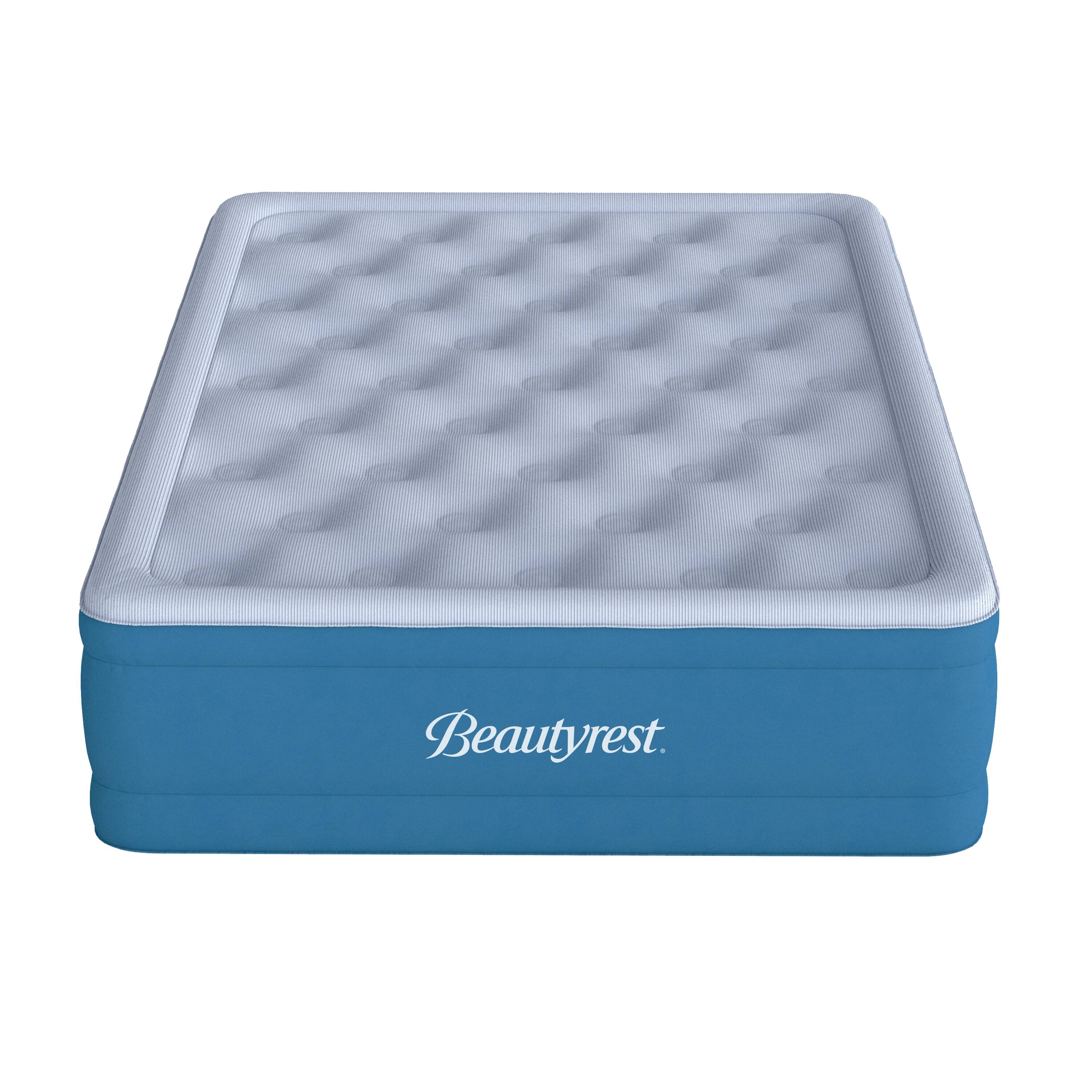 Alt View 2. Beautyrest - 20" Sensair Air Mattress, Built-in Pump, Cooling Top, 750 lb Capacity - Gray/Blue.