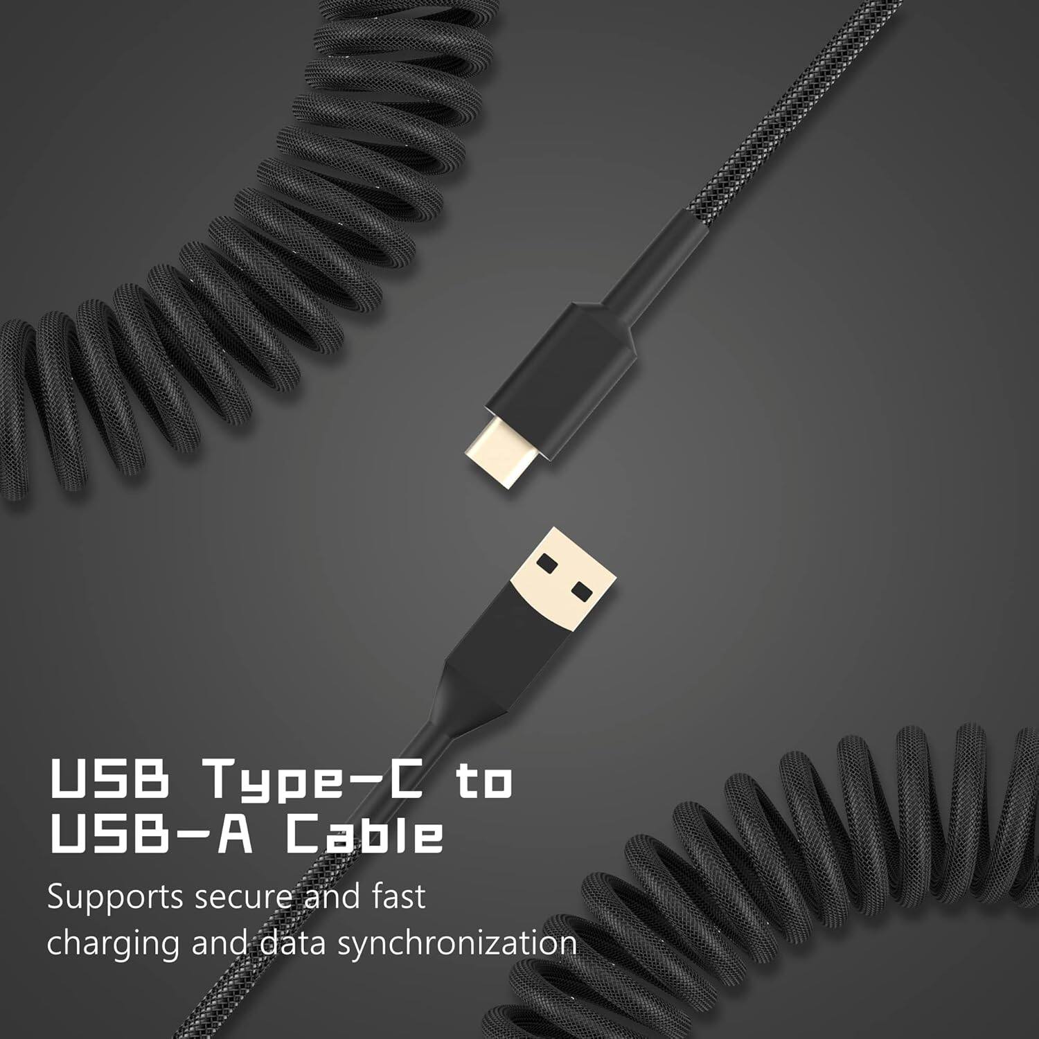 USB Type-C to USB-A Cable  
Supports secure and fast charging and data synchronization