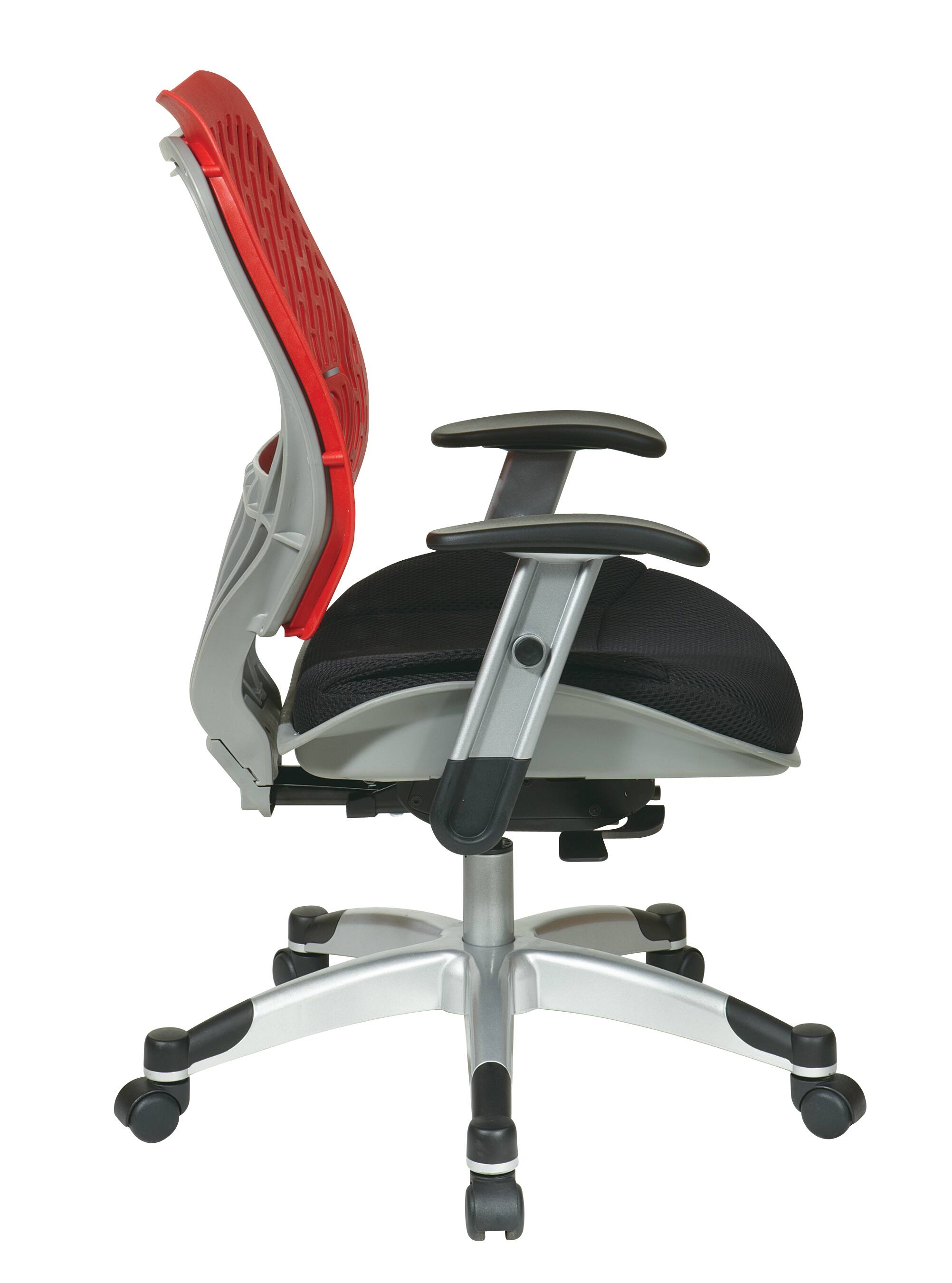 Left. Office Star Products - Cosmo SpaceFlex® Managers Chair - Red/Black.