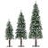 Alt View 19. Costway - Pre-Lit Christmas Tree Set of 3 Slim Artificial Lighted Xmas Decoration 3/4/5 FT - Green/White.