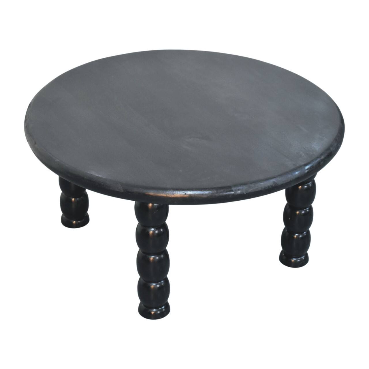 Alt View 2. Artisan Furniture - Artisan Furniture Solid Wood Spindle Eclipse Coffee Table, Black - Black.