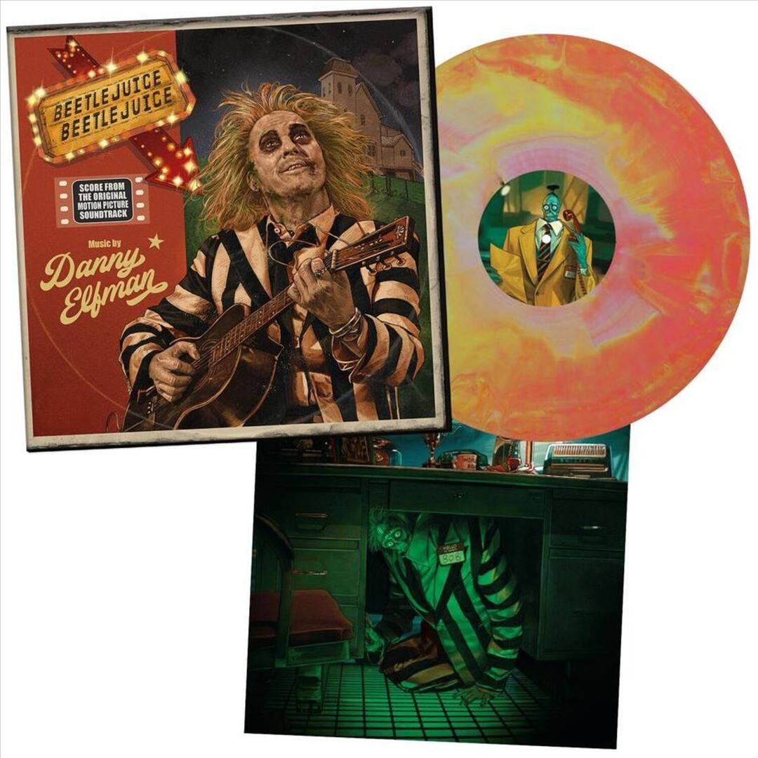 Front. Beetlejuice Beetlejuice [Original Soundtrack] [Limited Australian Exclusive Pink Yellow Red Marbled Vinyl] [LP].