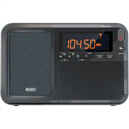 Front. Eton - Elite Traveler Radio - Gray.