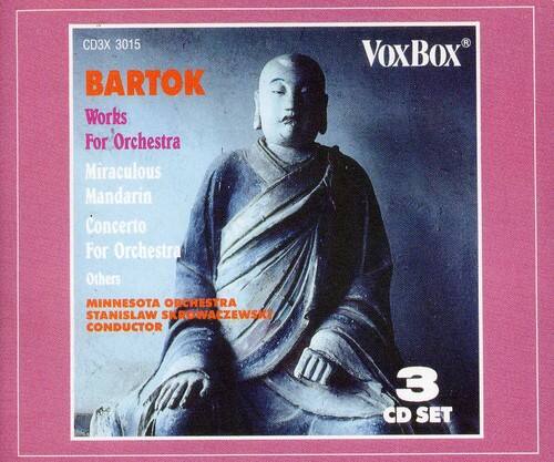 CD3X 3015  
BARTOK  
Works For Orchestra  
Miraculous Mandarin Concerto For Orchestra  
Others  
MINNESOTA ORCHESTRA  
STANISLAW SKROWACZEWSKI  
CONDUCTOR  
3 CD SET