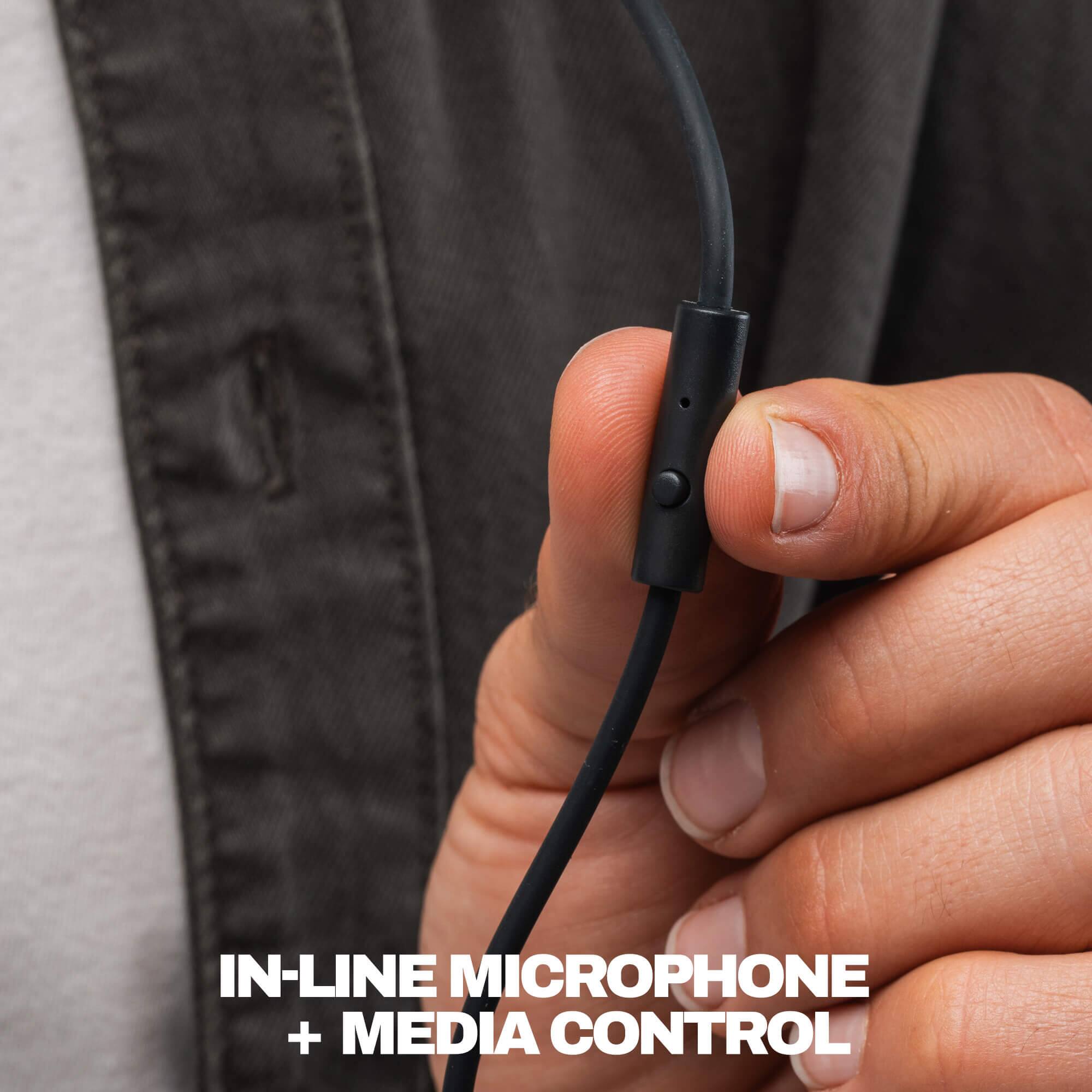IN-LINE MICROPHONE + MEDIA CONTROL