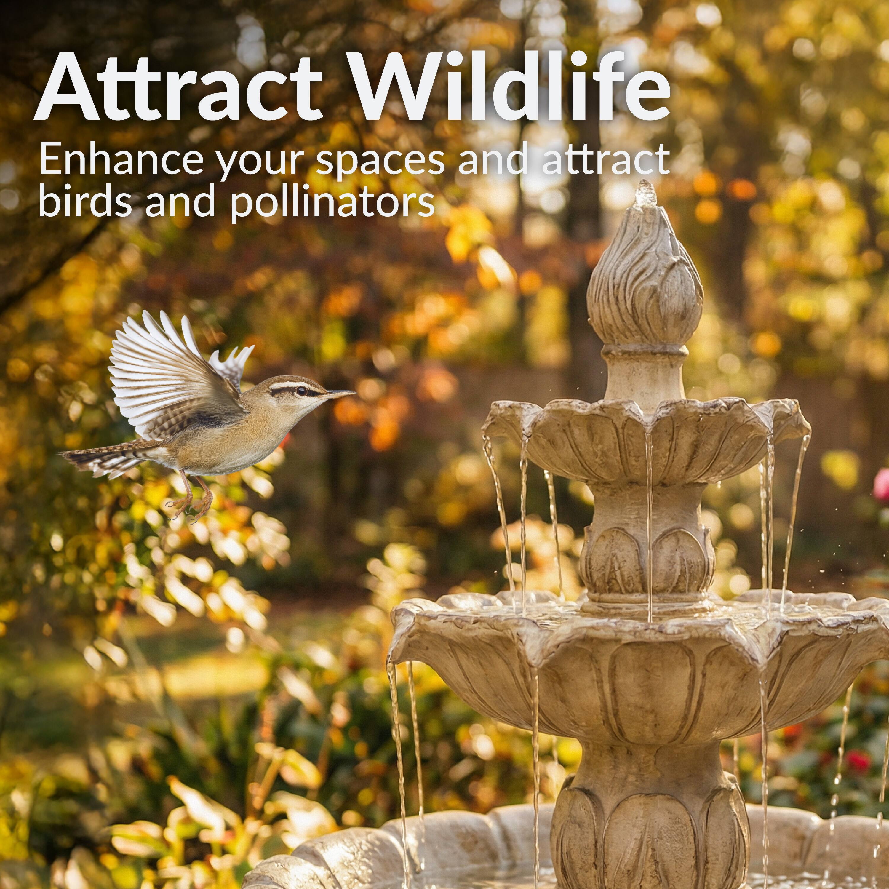Attract Wildlife  
Enhance your spaces and attract birds and pollinators