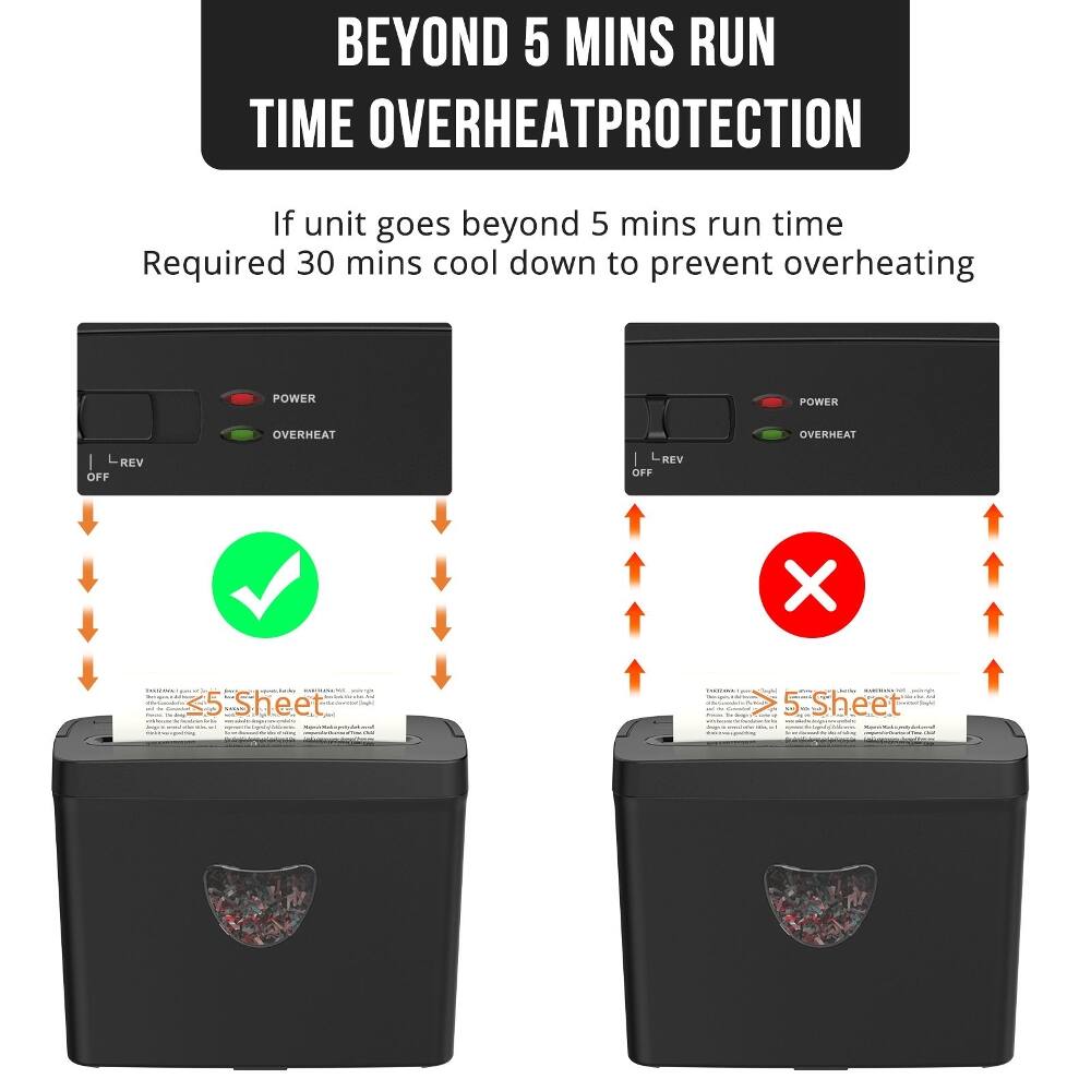 BEYOND 5 MINS RUN TIME OVERHEAT PROTECTION

If unit goes beyond 5 mins run time Required 30 mins cool down to prevent overheating

POWER OVERHEAT

L REV OFF

X 35 Sheet V 5-Sheet