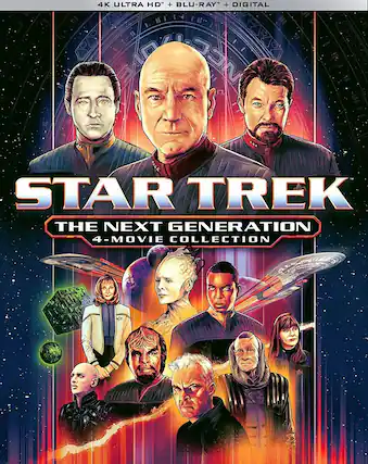 Front. Star Trek: The Next Generation 4-Movie Collection - 4K Blu-Ray.