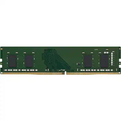 Front. Kingston - Kingston 8GB DDR4 SDRAM Memory Module - 8 GB - DDR4-3200/PC4-25600 DDR4 SDRAM - 3200 MHz - CL22 - 1.20 V - Non-ECC - Black.