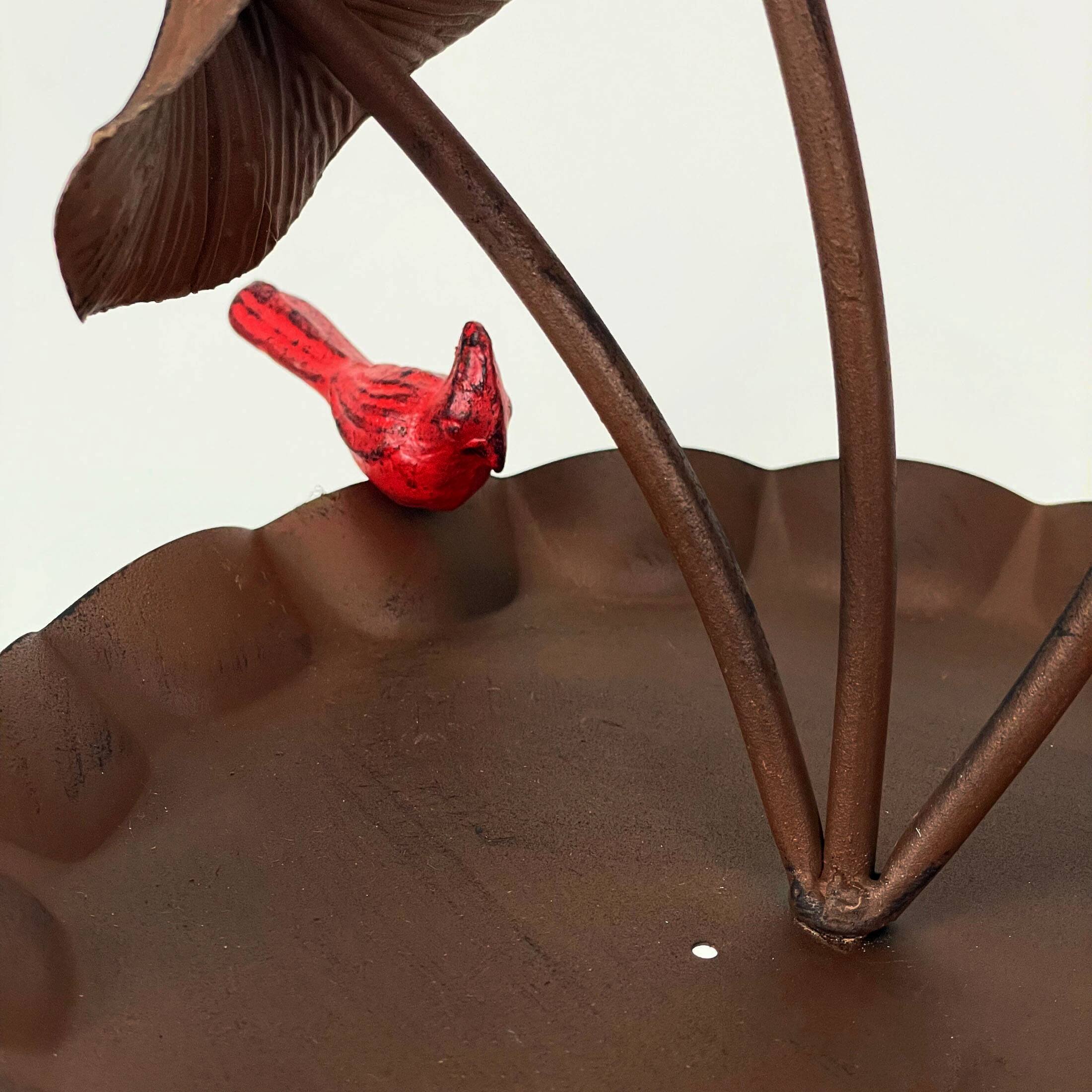 Alt View 7. Things2Die4 - Rustic Brown Triple Mushroom Bird Feeder – Pie Plate Tray, Farmhouse Decor - Multicolored.