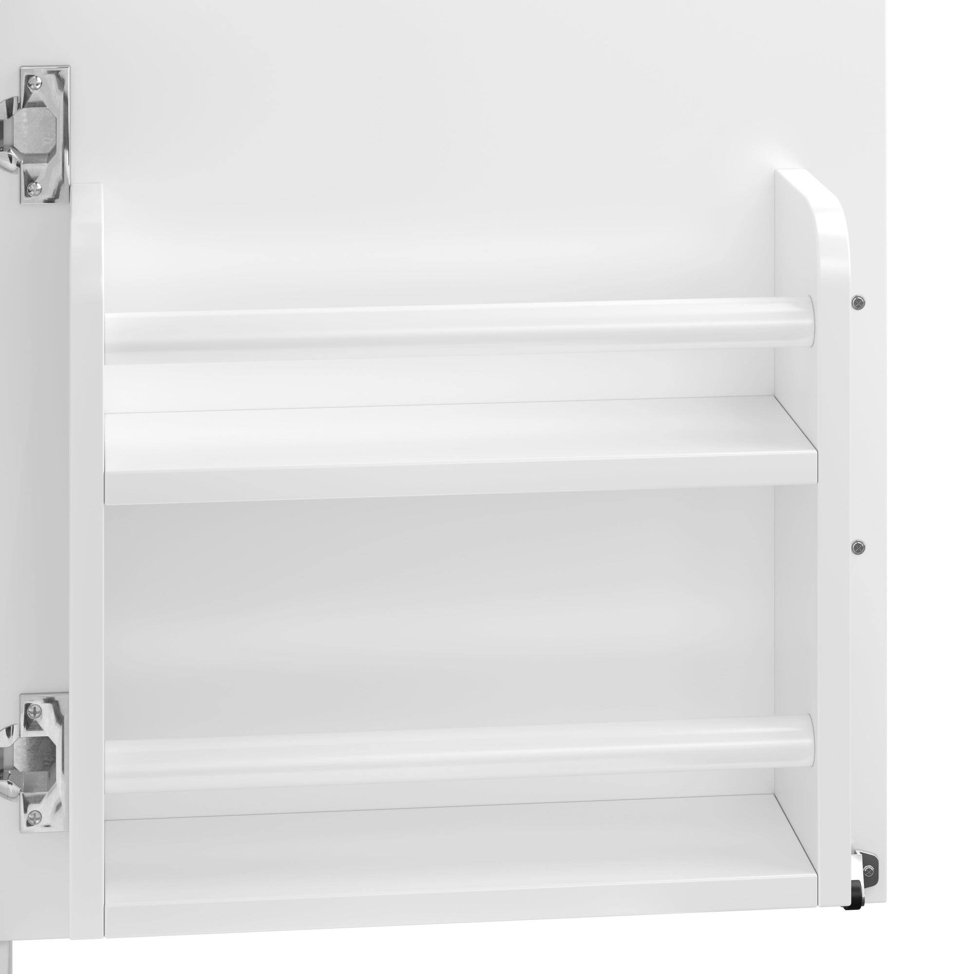 Alt View 9. Boyel Living - 20 Inch Bathroom Vanity with Sink Cabinet with One Door Drawer Shelf Storage and Adjustable Foot Pads White - White.