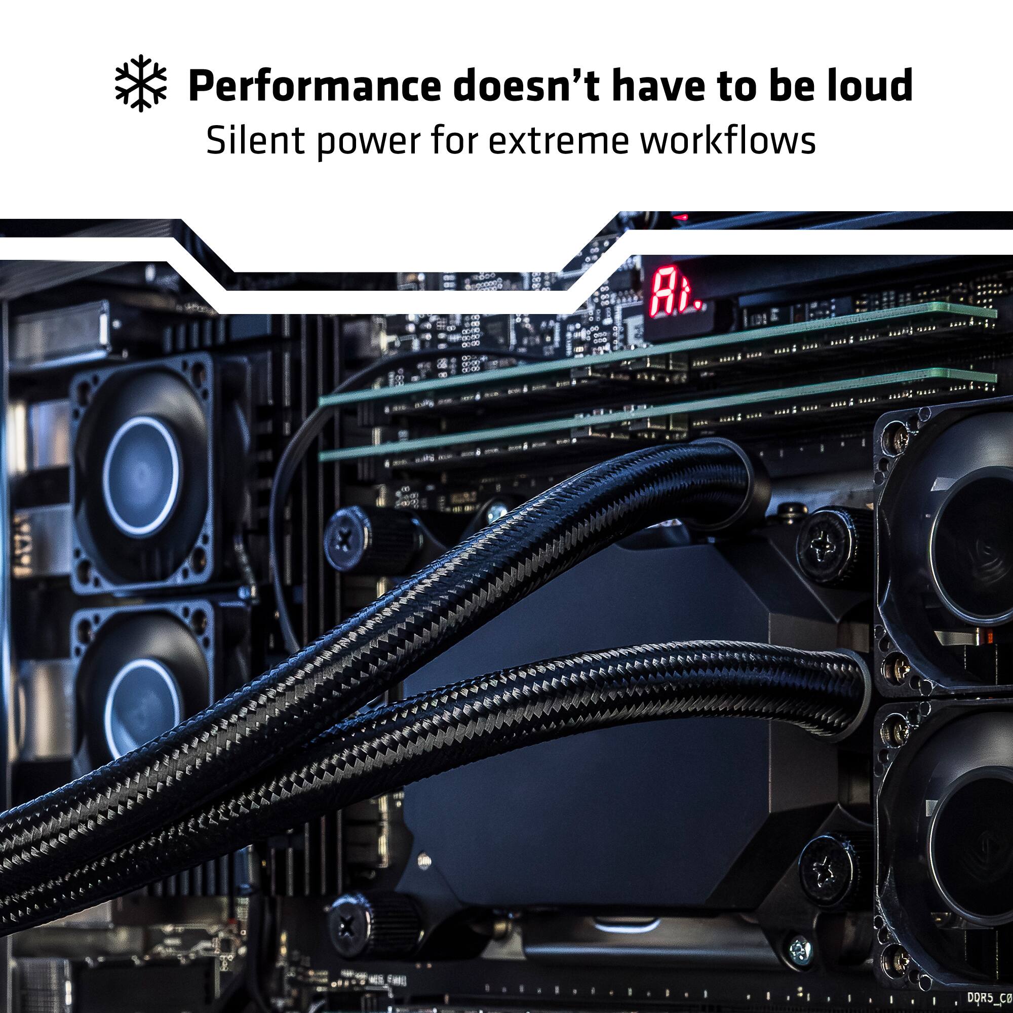 Performance doesn't have to be loud  
Silent power for extreme workflows