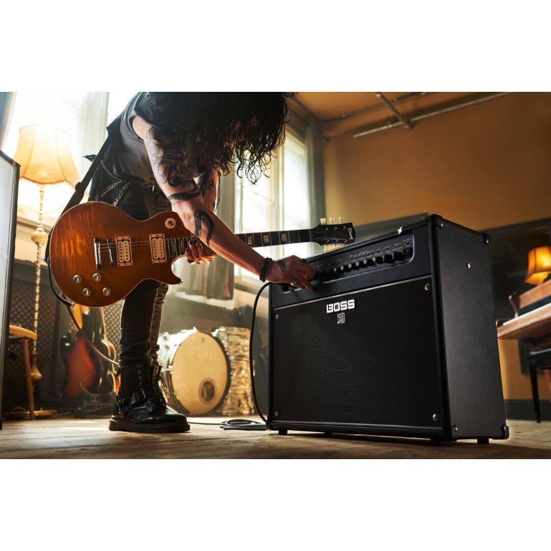 Left. BOSS - BOSS KTN-ART-3 Katana Gen 3 Artist 100W Waza 1x12-Inch Combo Guitar Amplifier.