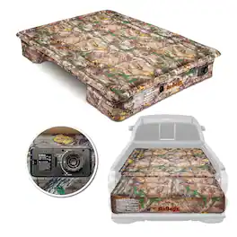 Pittman Outdoors - Truck Bed Air Mattress with Pump for Short Truck Beds, 5.5' - Camouflage