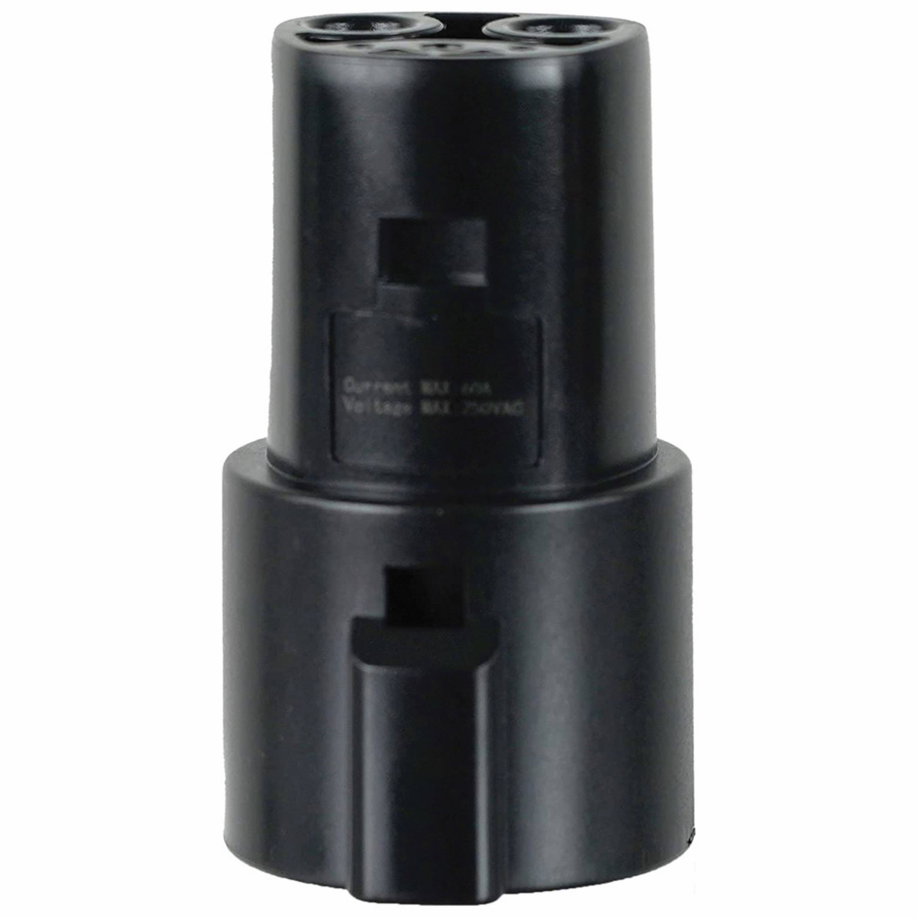 Alt View 11. Schumacher Electric - SA914 EV Adapter – J1772 to Tesla Connector, Compatible with Tesla Vehicles and J1772 Chargers - Black.