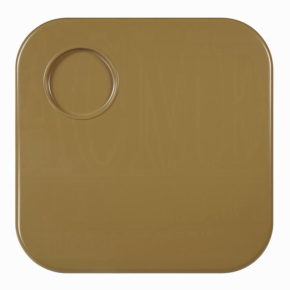 Alt View 3. Manhattan Lane - Jeny Coffee Table, 35 Inch Square Top with Rounded Corners - Yellowish Brown.