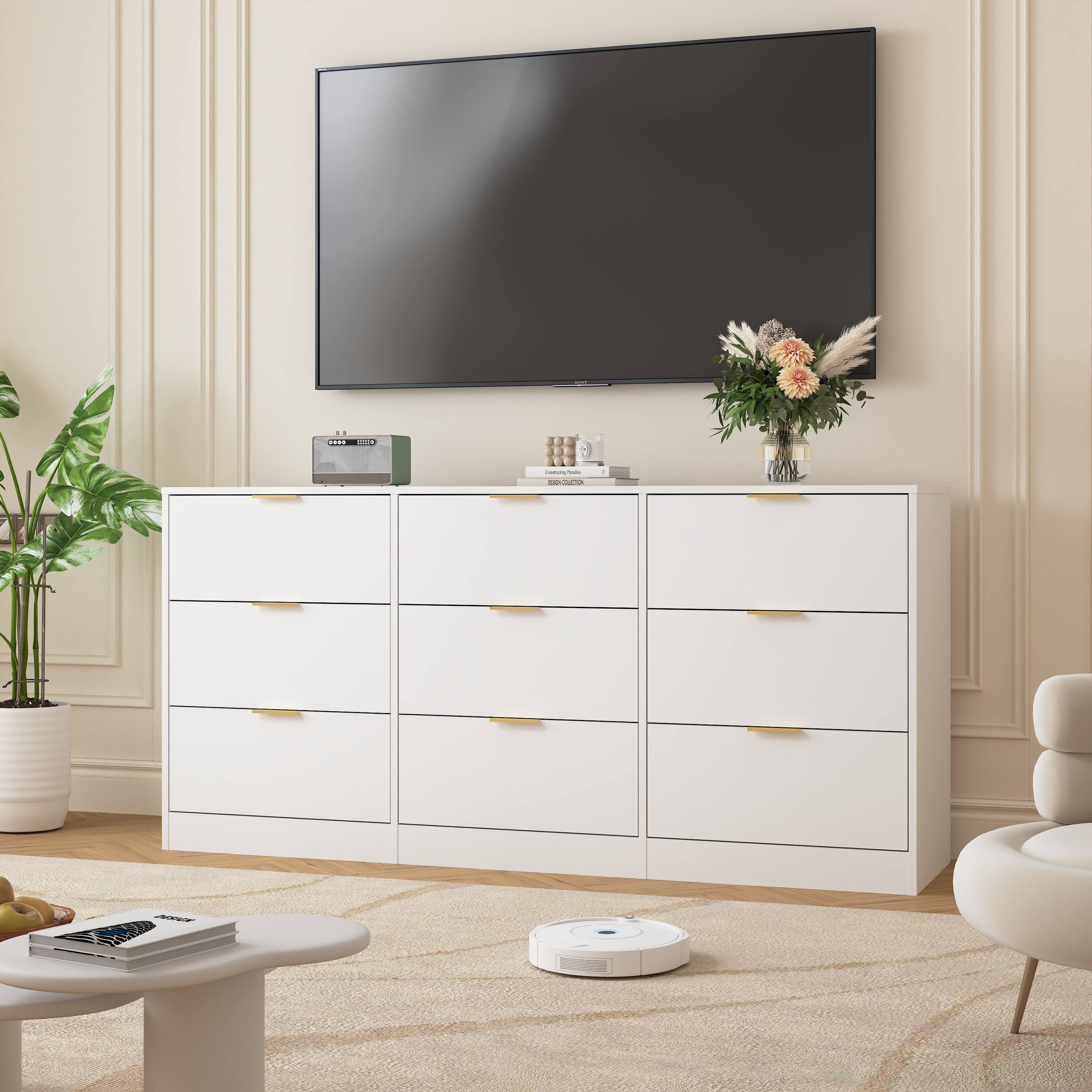 MERAVOM 9 Drawer Dresser for Bedroom with Deep Drawers, 63