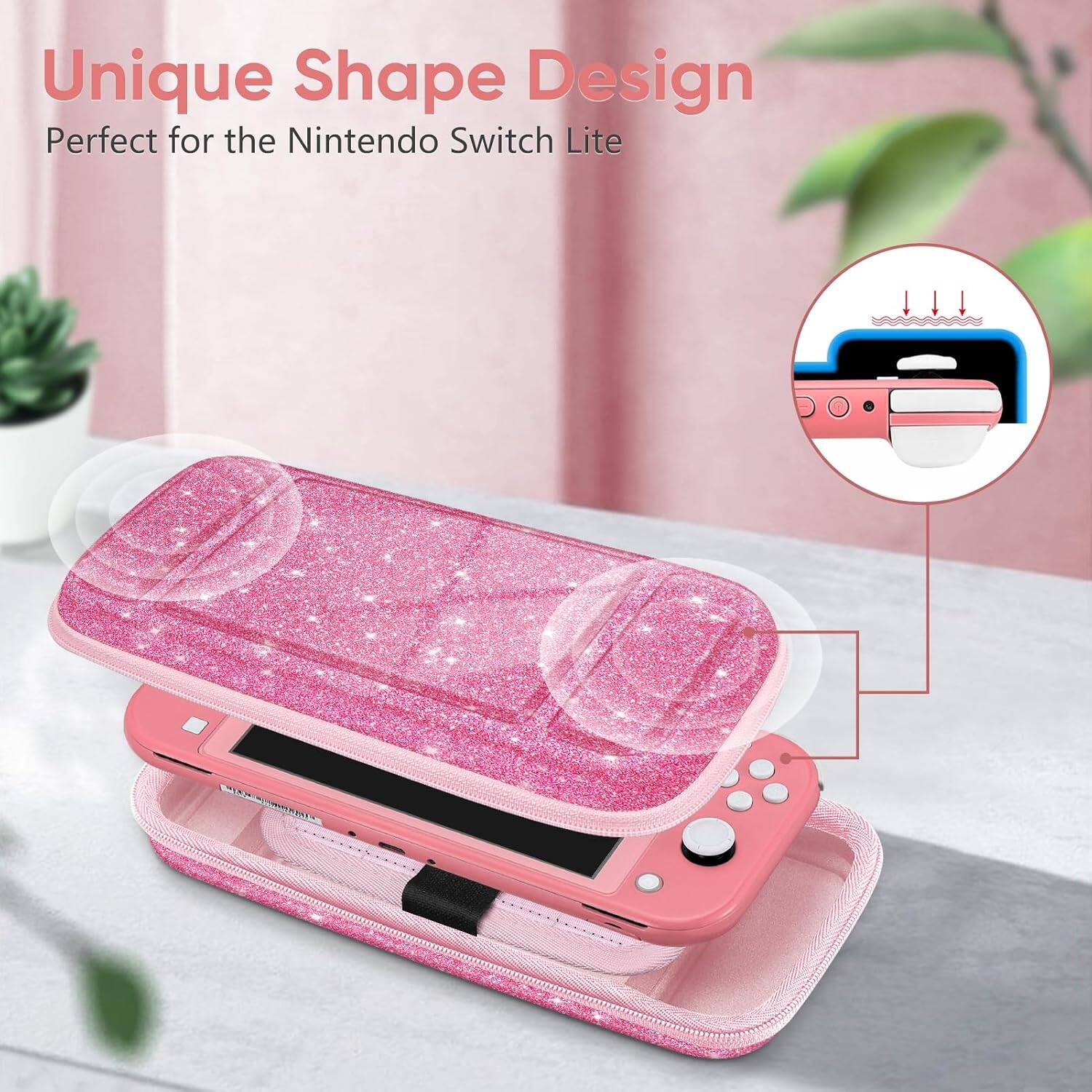 Unique Shape Design  
Perfect for the Nintendo Switch Lite