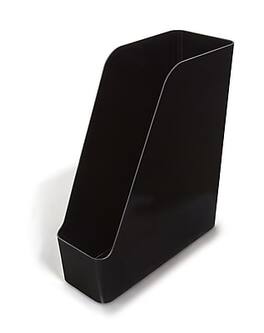 TRU RED - Plastic Magazine File, 2/Pack - Black