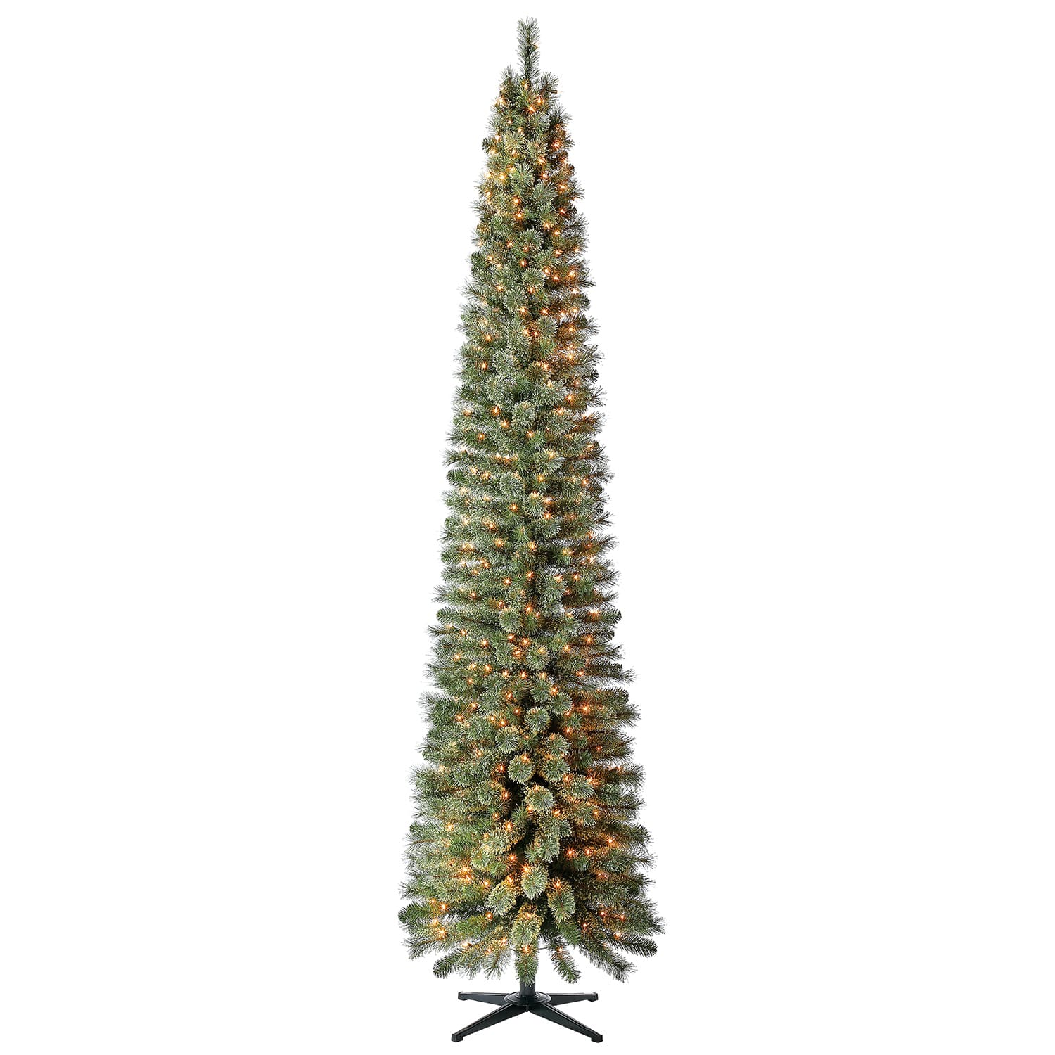 Home Heritage - Stanley 9' Pine Artificial Christmas Tree, PreLit 500 White Lights - Green