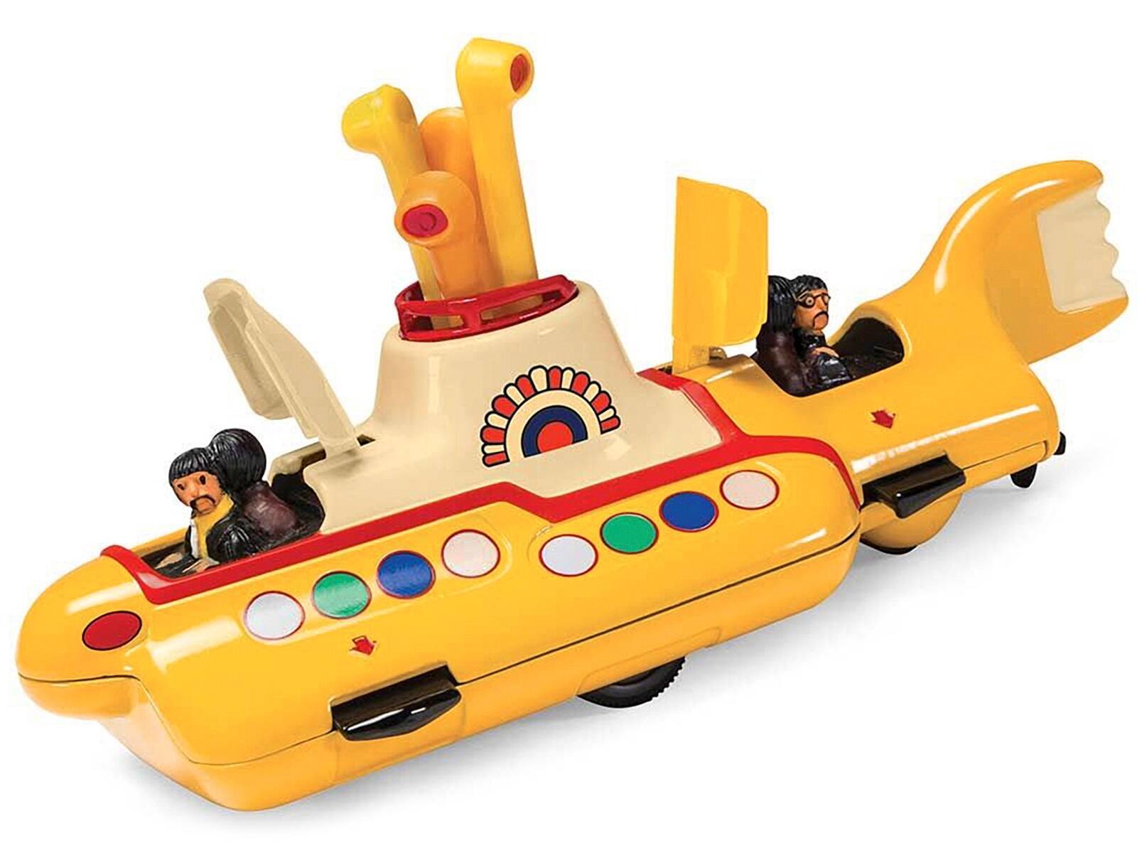 Alt View 1. Corgi - "The Beatles" Yellow Submarine with Sitting Band Member Figures Diecast Model by Corgi.