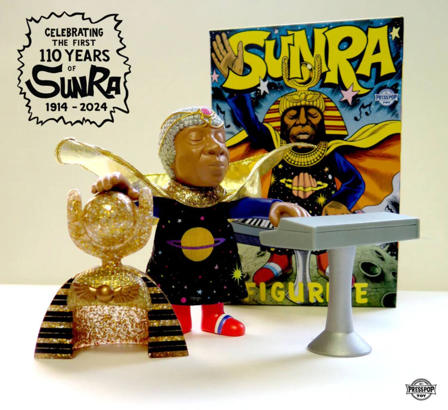 CELEBRATING THE FIRST 110 YEARS OF SUNRA  
1914 - 2024  

SUNRA  
FIGURE  

PRESSPOP TOY