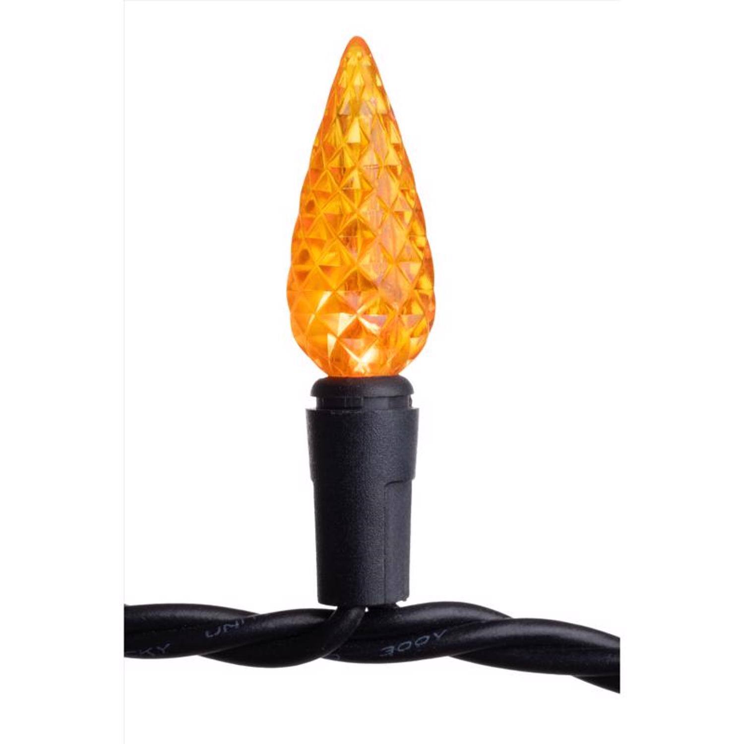 Celebrations Orange 100 ct LED Anti Flicker String Lights - Best Buy