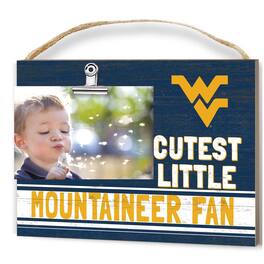 Jardine - West Virginia Mountaineers 8'' x 10'' Cutest Little Team Logo Clip Photo Frame - Navy