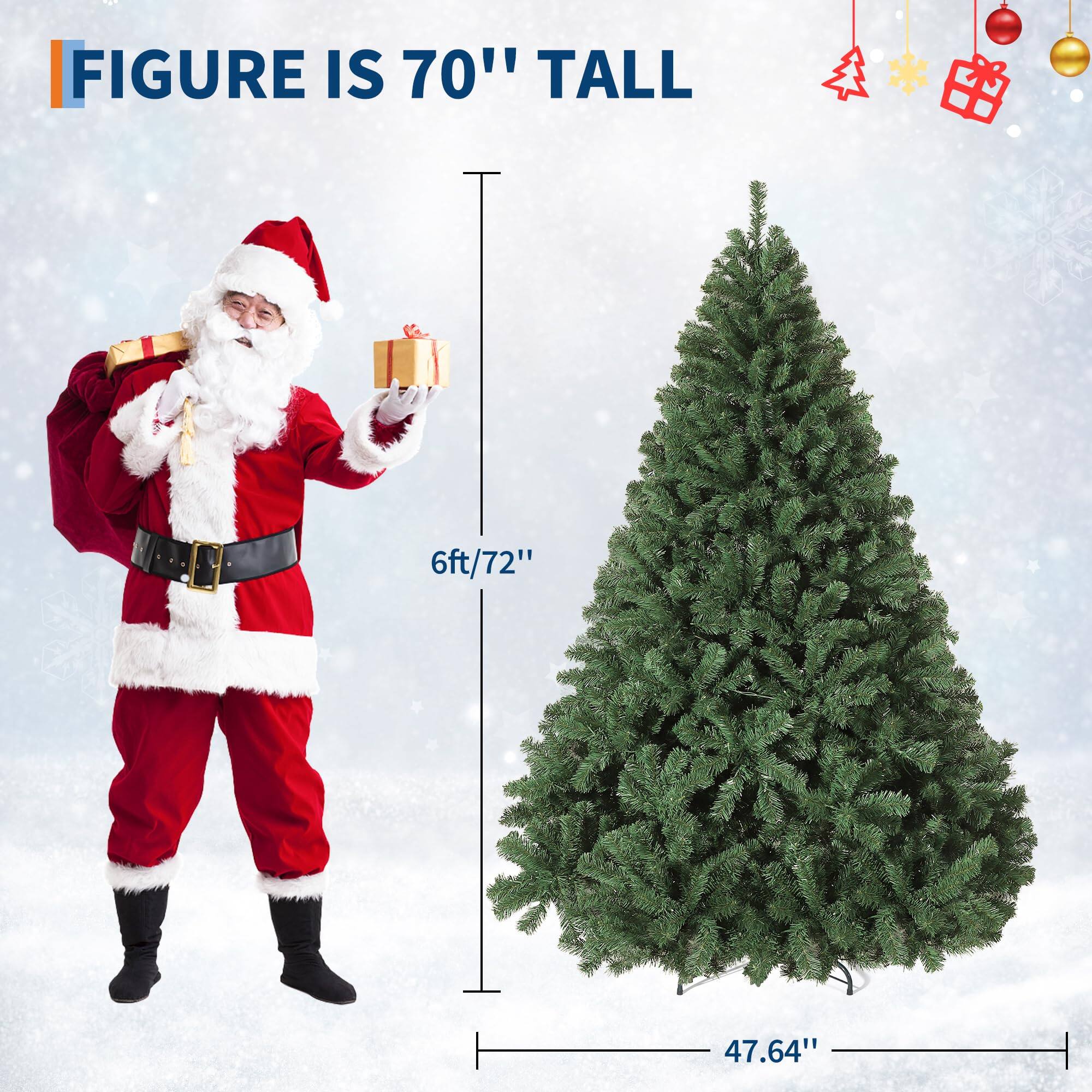 FIGURE IS 70" TALL

6ft/72"

47.64"
