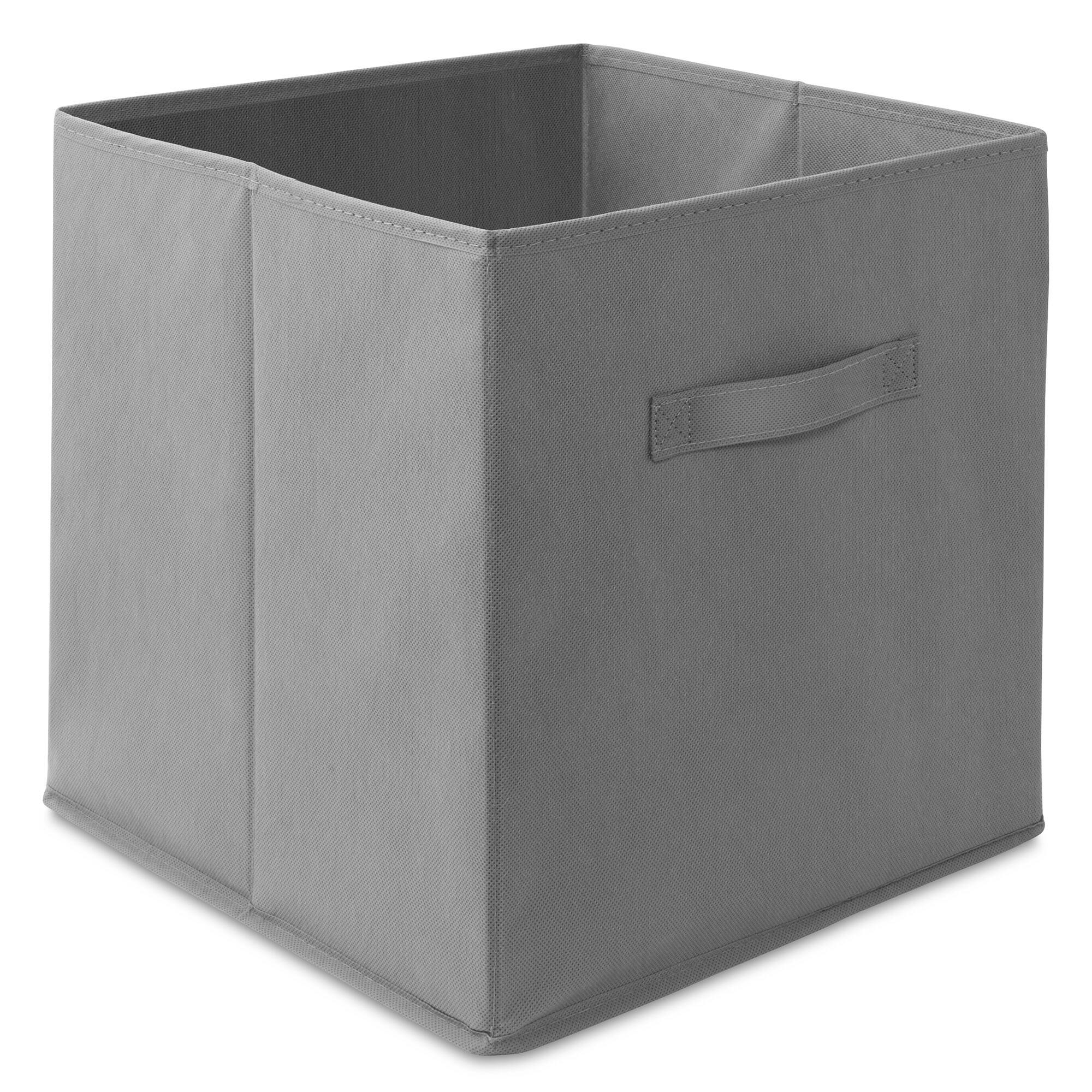Alt View 1. Casafield - (Set of 6) Collapsible Fabric Cubes - Storage Bins - Gray.