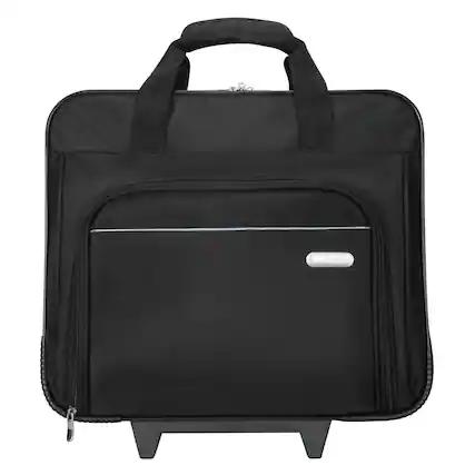 Front. Targus - Metro Rolling Laptop Case for 15.4" Laptop - Black.