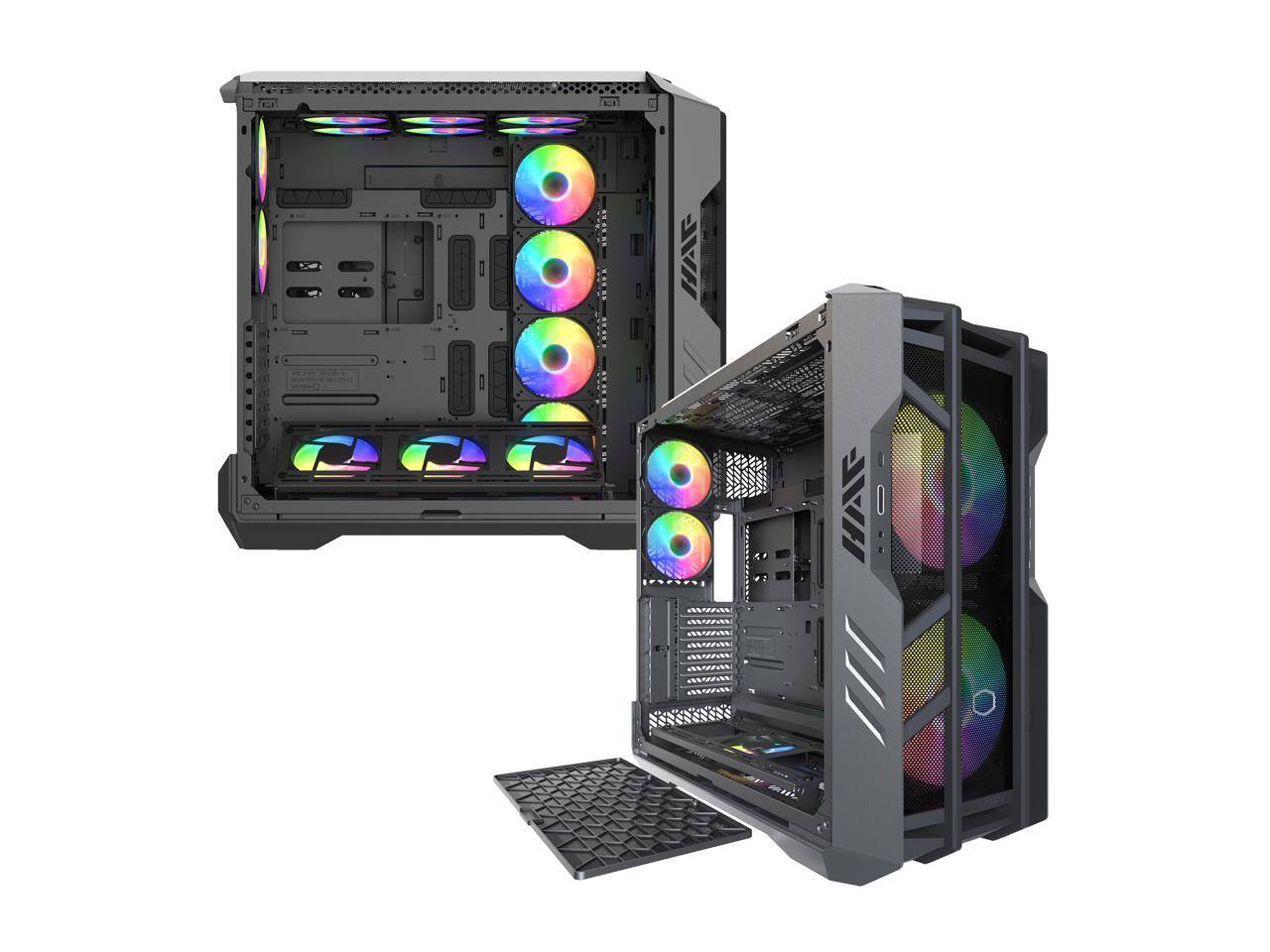 Alt View 10. Cooler Master - Cooler Master HAF700 H700-IGNN-S00 Titanium Grey ATX Full Tower Case - Titanium Grey.
