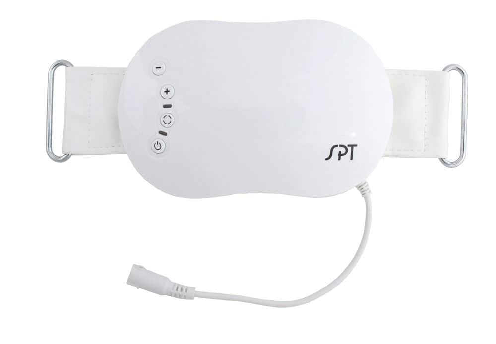 SPT - Vibrating Massager with Adjustable Belt - White