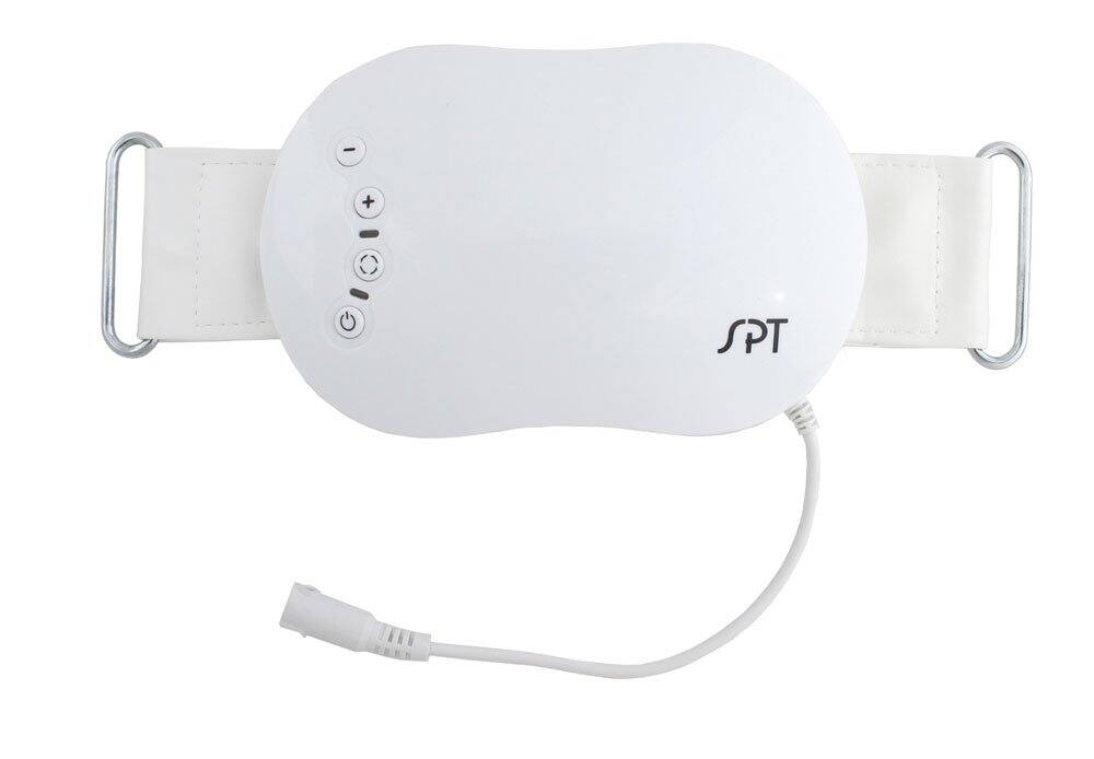 SPT - Vibrating Massager with Adjustable Belt - White