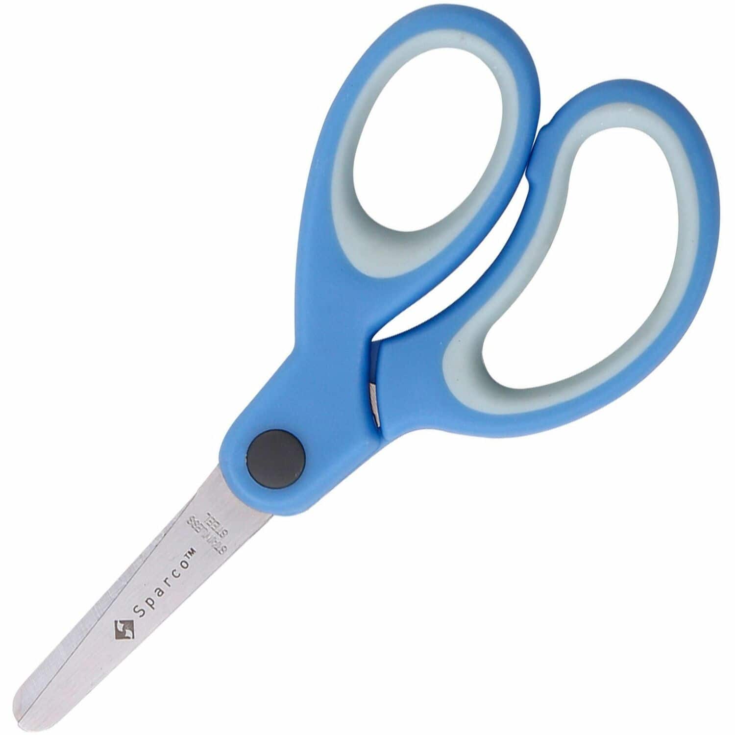 Sparco - 5" Kids Blunt End Scissors Blunted Tip 1 Each - Blue