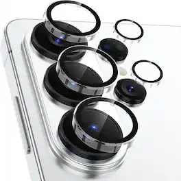 Dteck - For Samsung Galaxy S25 Ultra Camera Lens Protectors , Individual Lens Protectors,9H+ Anti-Scratch Tempered Glass Cover - Clear