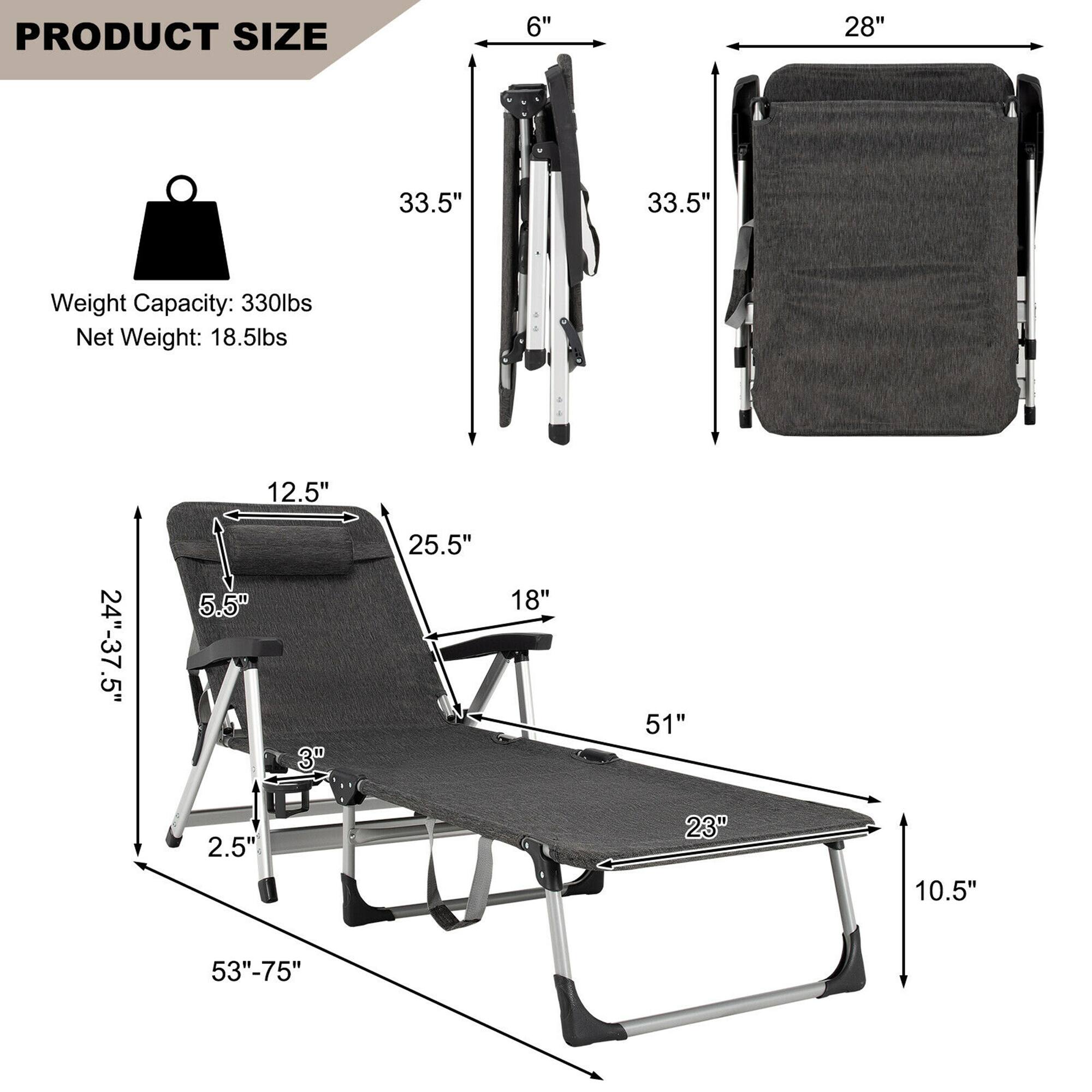 PRODUCT SIZE: 6", 28", 33.5", 33.5"
Weight Capacity: 330lbs
Net Weight: 18.5lbs
12.5", 24"-37.5", 5.5", 3", 25.5", 18", 51", 2.5", 23", 10.5", 53"-75"