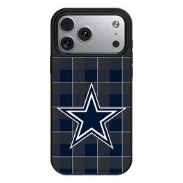 Keyscaper - NFL - Dallas Cowboys Plaid Magnetic Bump iPhone Case - 15 - Black