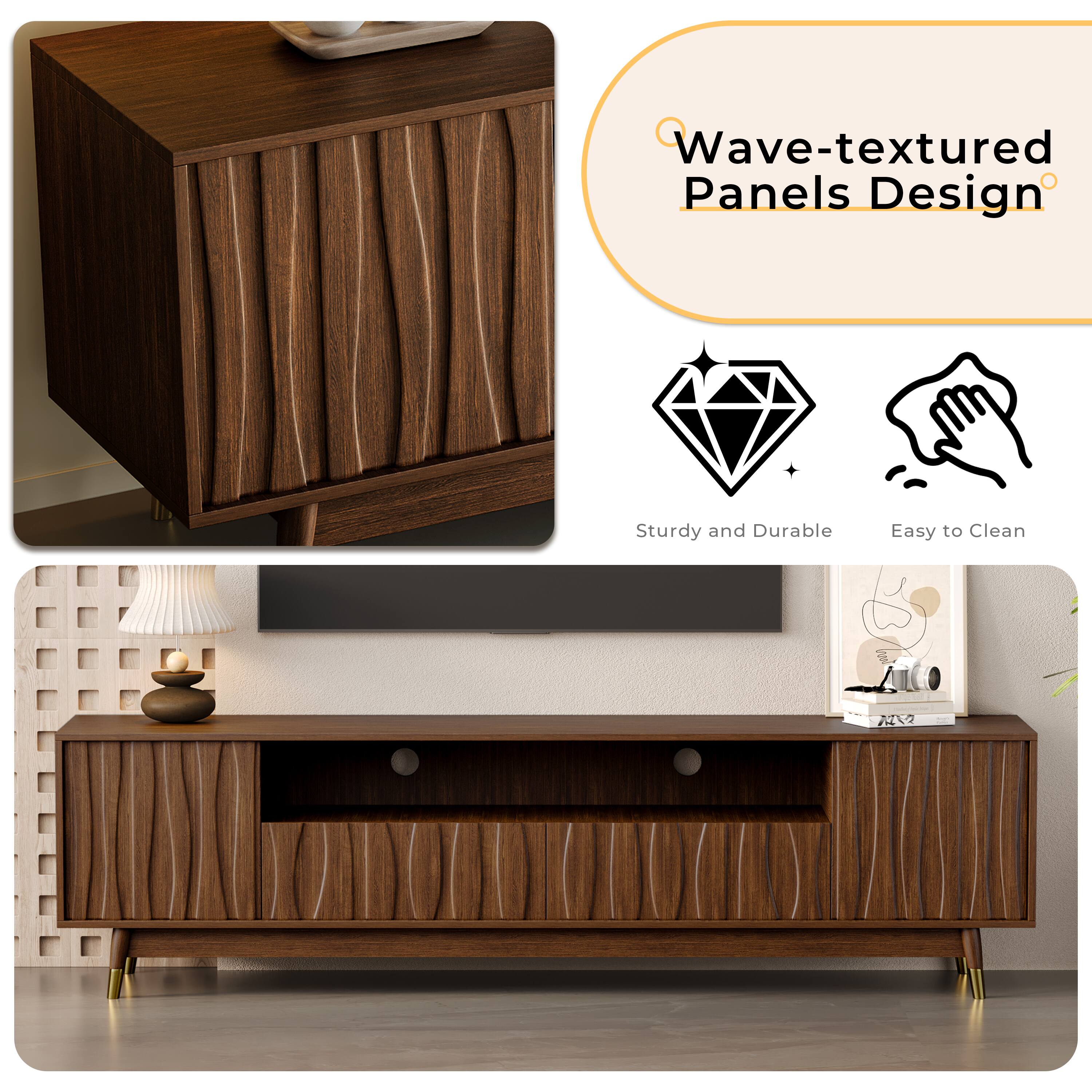 Wave-textured Panels Design

Sturdy and Durable

Easy to Clean
