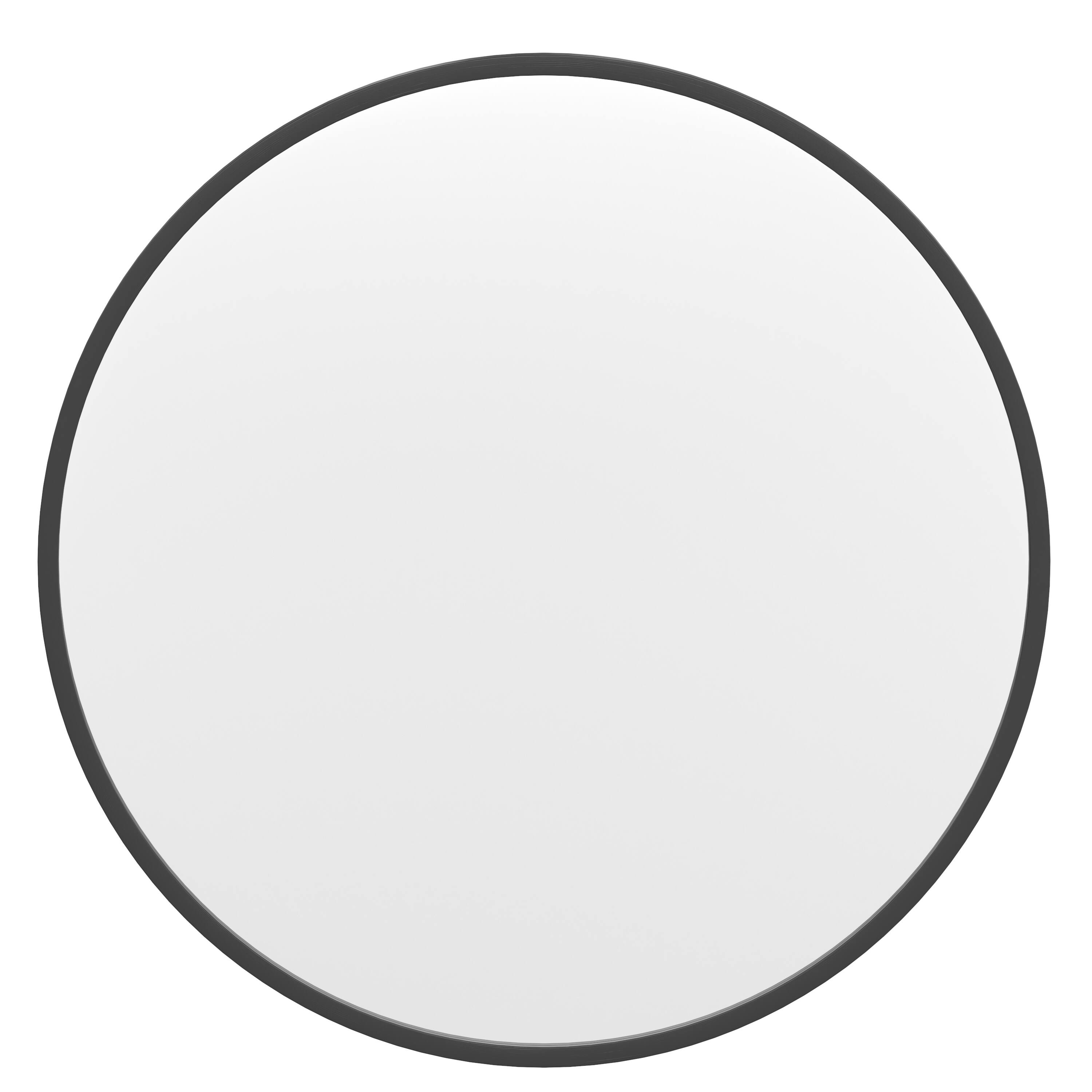 Alt View 9. Emma + Oliver - Mersin Wall Mounted Mirror with Iron Frame, Silver Backing and Shatterproof Glass for Entryways, Bathrooms and More - Black.