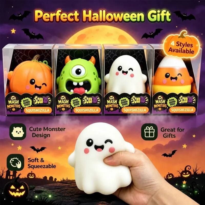 Perfect Halloween Gift

4 Styles Available

Cute Monster Design

Great for Gifts

Soft & Squeezable