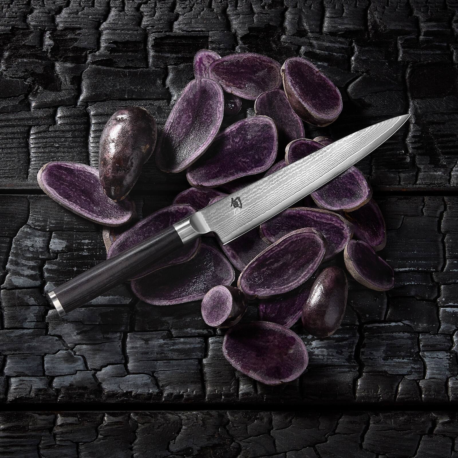 Alt View 2. Shun - Classic Utility Knife, 6 Inch - Black.