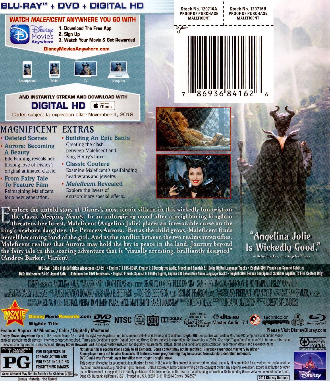 Alt View 1. Maleficent   - BLU-RAY.