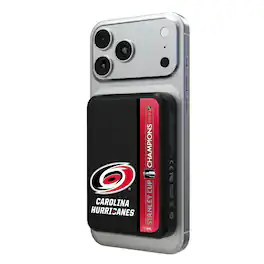 Keyscaper - Carolina Hurricanes 2026 Stanley Cup Champions Wireless Magnetic Power Bank - Black