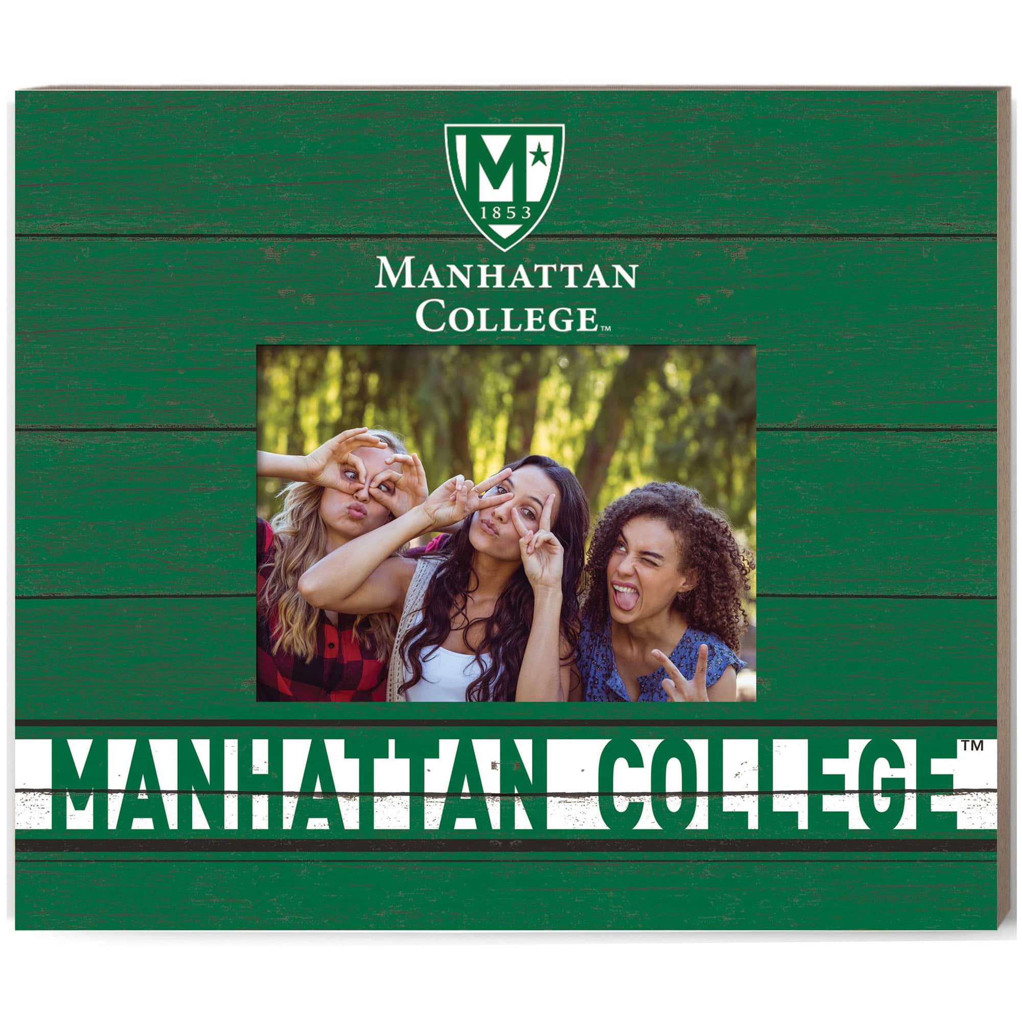 Jardine - Manhattan Jaspers 11'' x 13'' Team Spirit Scholastic Picture Frame - Green price history on PriceWatchPro