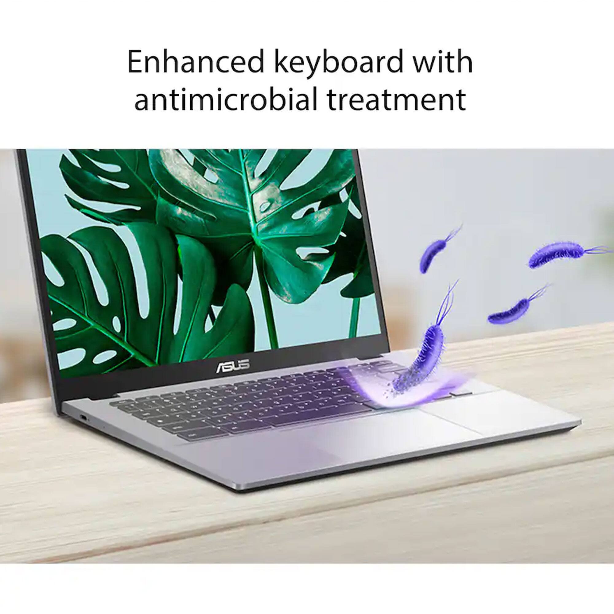 Enhanced keyboard with antimicrobial treatment