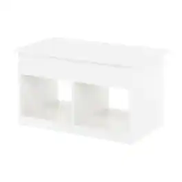 FurniFact - Lift Top Coffee Table with Storage and Durable Construction - Solid White