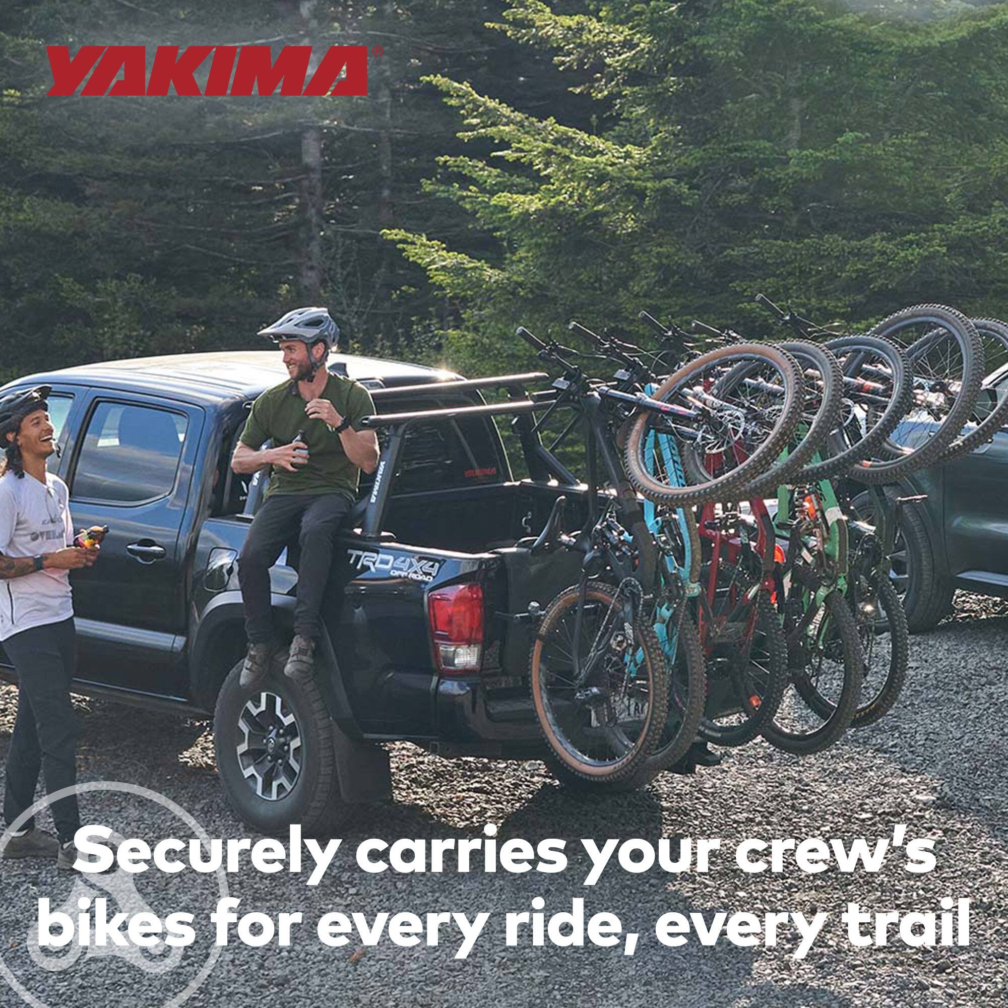 YAKIMA STELA TROSX4 TR

Securely carries your crew's bikes for every ride, every trail