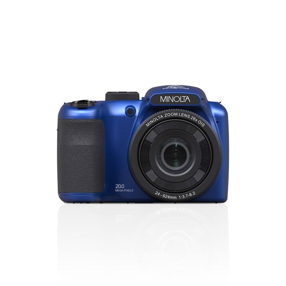 MINOLTA ZOOM LENS  
MINOLTA 26x OIS  
20.0 MEGA PIXELS  
24-624mm 1:3.7-6.2  
24 | 1:3.7-6.2